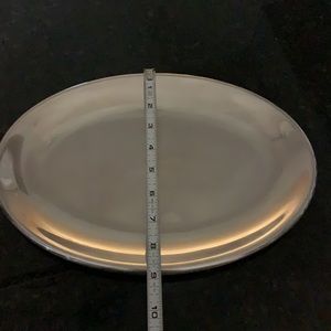 Beautiful stainless steel oval tray